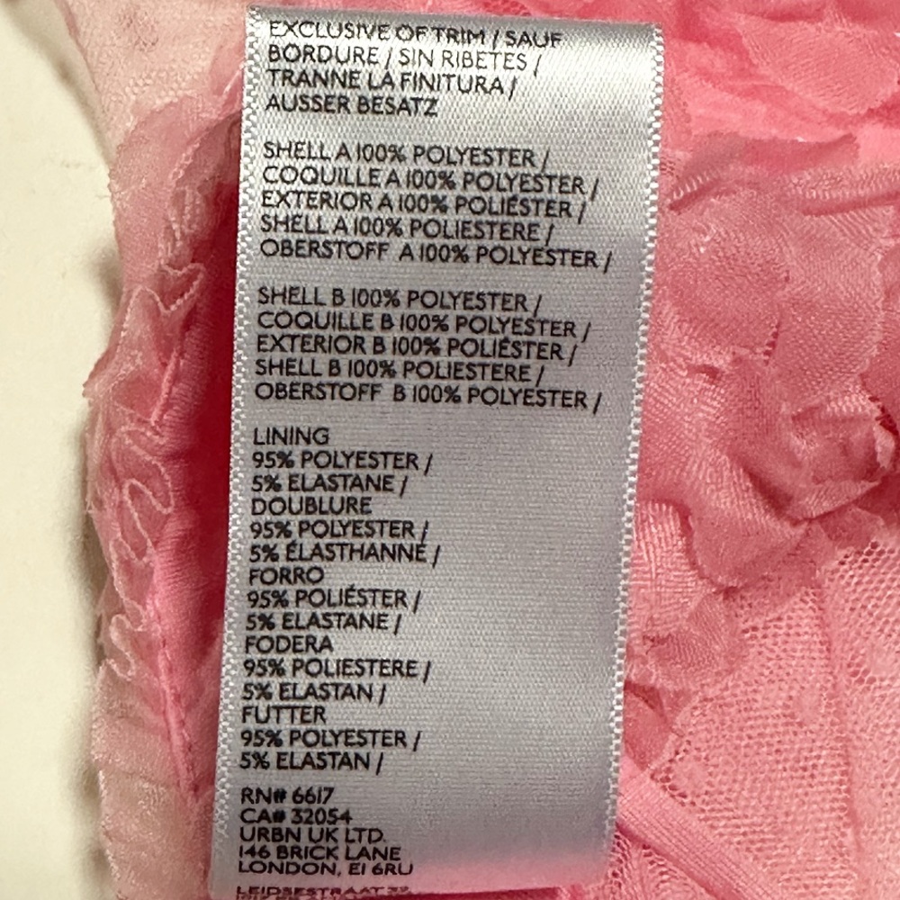 Urban Outfitters Pink Sheer Ruffle Top - Picture 12 of 12